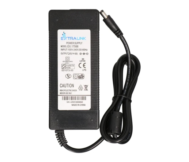 ExtraLink 24V 96W Zasilacz 4A, wtyczka jack 5,5/2,5mm Big Jack - 1541624 - zdjęcie 4